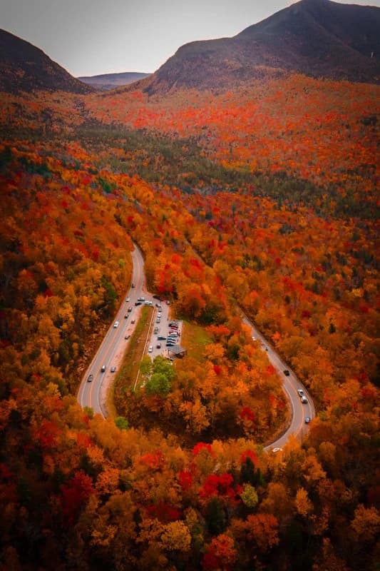 My drone photo of Kancamagus Highway