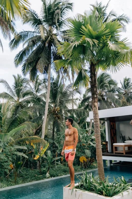 Me relaxing at the pool in Bali