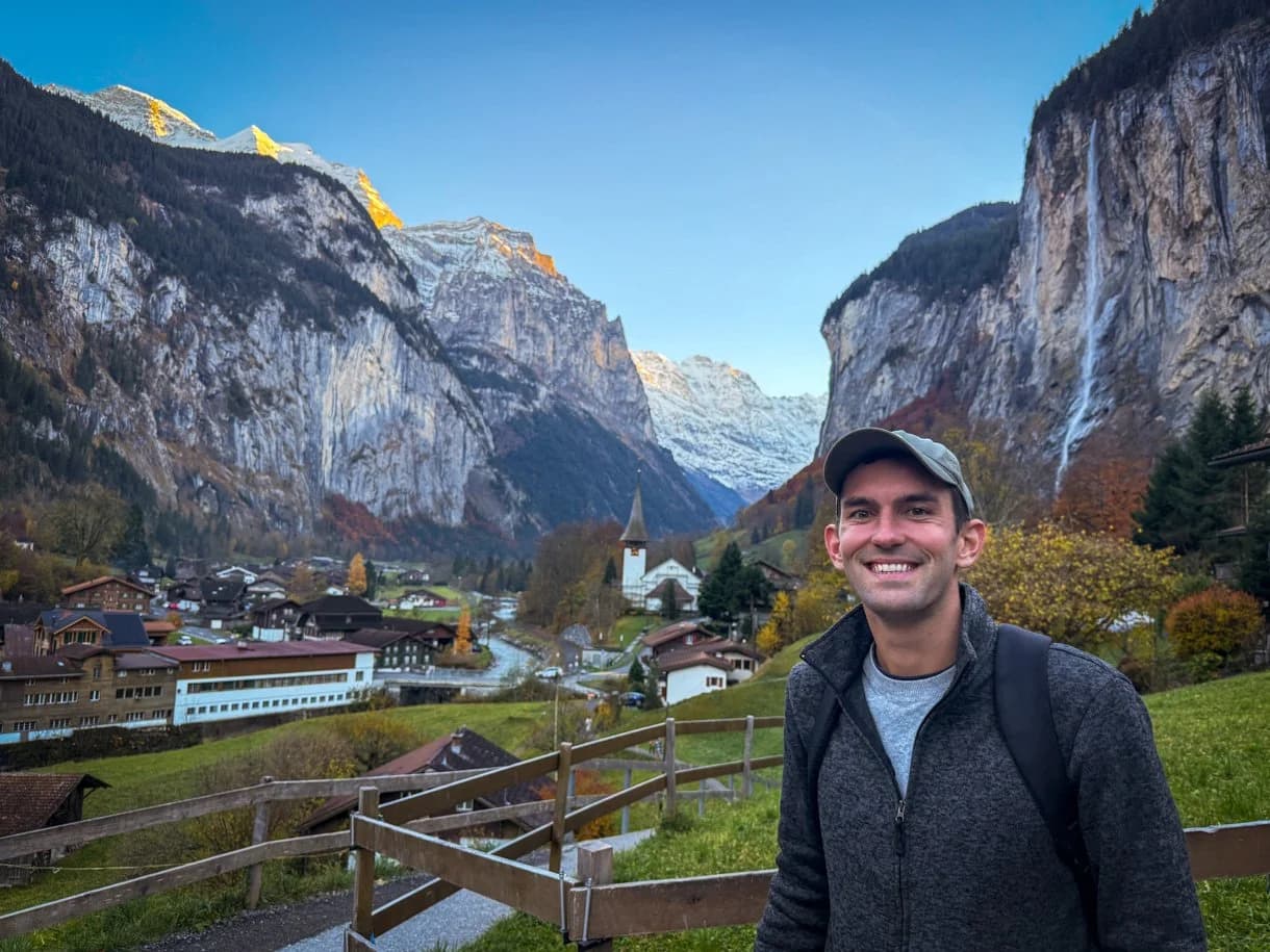 Me in Lauterbrunnen, one of the most charming villages in the Swiss Alps!