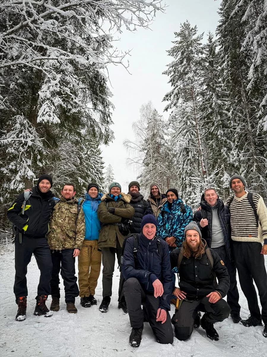 Group photo from the men’s retreat I helped facilitate last year