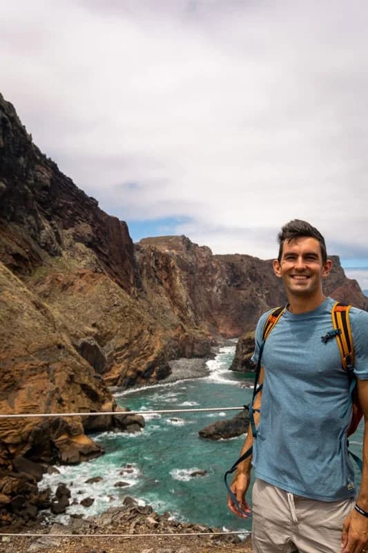 Me at cliffs in Madeira