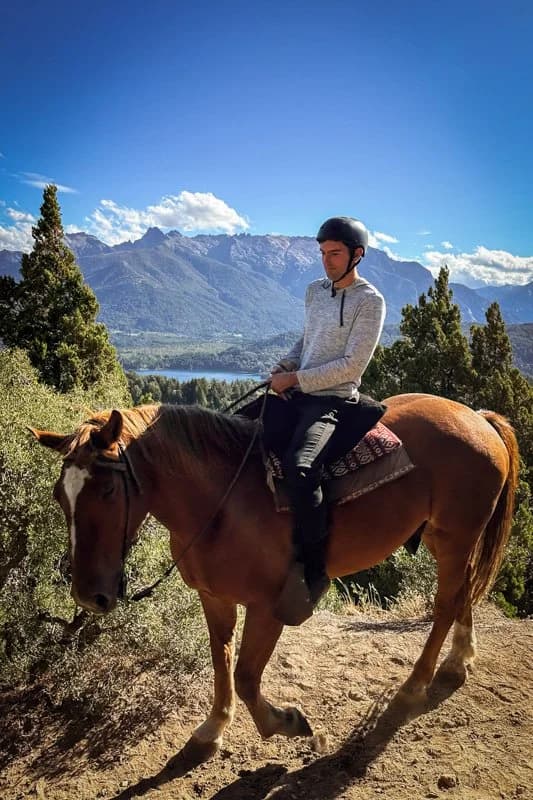 Me riding horses near Bariloche, Argentina