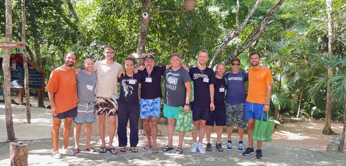 Men’s retreat in Tulum I attended as a participant